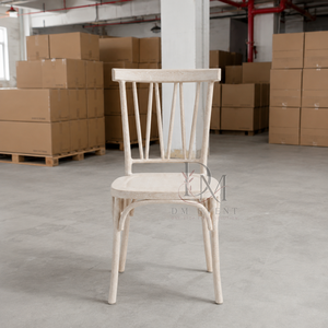 PP Wood Grain Vertical Back Wedding <b>Chair</b> for Hotel Events and Wholesale - Product Image 4