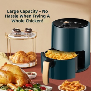 Camel 4L Friteuse à air chaud réutilisable en plastique, <span class=keywords><strong>sans</strong></span> <span class=keywords><strong>huile</strong></span>, à circulation d'air chaud, multifonctionnelle, pour la <span class=keywords><strong>cuisson</strong></span> domestique, <span class=keywords><strong>frites</strong></span> et snacks - Product Image 1