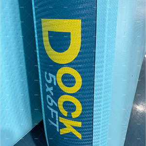 5ft/8ft/10ft không khí Dock nền tảng nổi đảo bè giả sợi carbon <span class=keywords><strong>PVC</strong></span> thả khâu Inflatable Dock nền tảng cho bãi biển - Product Image 5