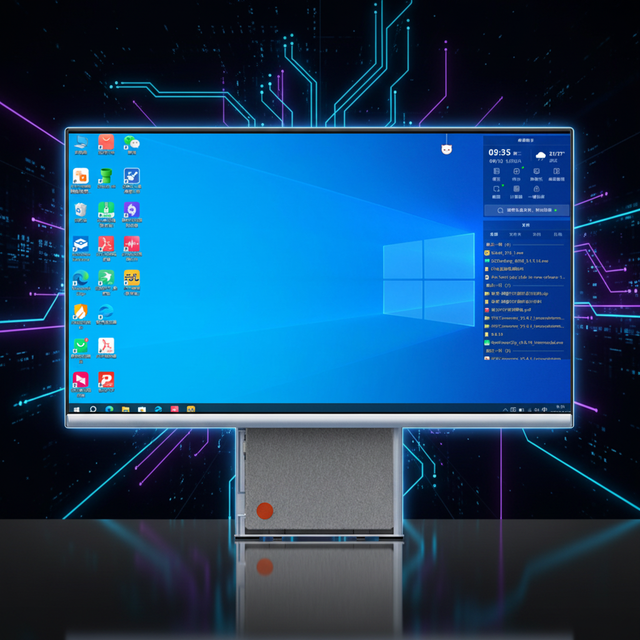 High Performance 23.8 Inch All in One Desktop PC Full HD 1920x1080 Core I5 12450H 16GB DDR4 512GB SSD Office Use