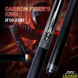 ไม้คิวคาร์บอนไฟเบอร์ Jflowers JF10-23BF หุ้มหนัง ขนาด 12.5 มม. ไม้คิวบิลเลียดแบบ Low Deflection พร้อมชุดเคส - Product Image 3