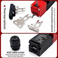 Interrupteur de sécurité à tête flexible D4NS, à action lente, multi-contacts (1NO 1NC/2NC) pour la protection des machines industrielles
