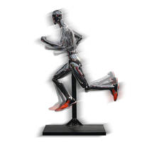 Mannequin robotique pour vitrine, mannequins sexy en chrome, mannequin de pratique en silicone avec main
