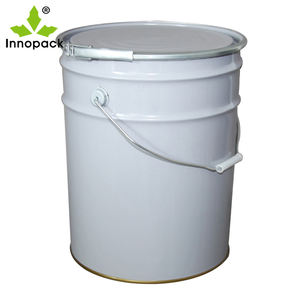 Seau métallique de 18 L avec couvercle, capacité 18 kg, en fer blanc de qualité alimentaire, impression personnalisée, vente directe usine - Product Image 2