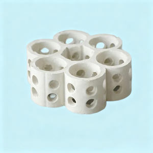 Anillos de Cerámica Porosa Blanca Resistentes al Calor Personalizados de Pingxiang Dai-Er para Depuradores Industriales y RTO, Empaque Estructurado Multiorificio - Product Image 3