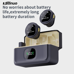 Nuevo Micrófono Inalámbrico Magnético Kasinuo con Cancelación <span class=keywords><strong>de</strong></span> Ruido ENC, 2.4G, 48H <span class=keywords><strong>de</strong></span> Batería con Estuche <span class=keywords><strong>de</strong></span> Carga para Entrevistas - Product Image 5