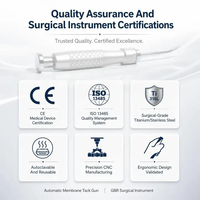 Pashion IRegene Dental Manual Tack Gun Stainless Steel Bone Tack Applicator Operasi Satu Tangan untuk Fiksasi Membran