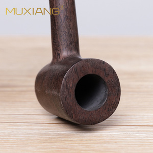 MUXIANG Wooden Tobacco Pipe Straight Handle Hammer Shape 9mm Filter Mouthpiece Smoking Accessory - Product Image 3