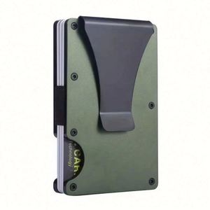 กระเป๋าใส่บัตรเครดิตและพาสปอร์ตแบบ RFID Blocking ผลิตตามสั่ง OEM ODM วัสดุหนัง PU ดีไซน์ทันสมัย เรียบง่าย  วัสดุโลหะ ไม่มีตัวล็อค  ใช้งานได้หลากหลาย - Product Image 1