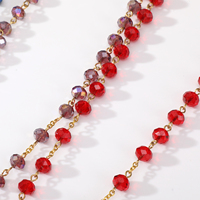 Perles de cristal colorées Marie pendentif chapelet collier bijoux catholiques croix jésus collier