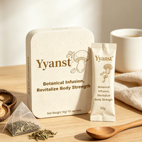 Café instantané mélangé Maca 18g*18 sachets, boîte métallique beige, impression artistique personnalisée OEM, approvisionnement en gros, adapté aux enfants