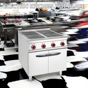 معدات مطبخ تجارية من الفولاذ المقاوم للصدأ، موقد كهربائي بـ 6/4 شعلات ساخنة مع فرن للمطاعم والاستخدام المنزلي - Product Image 2