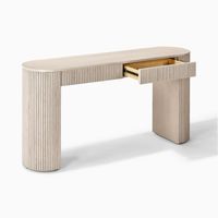 Console d'entrée vintage style Wabi-Sabi nordique en bois massif, décoration murale rétro pour gîte, rangement de couloir, table console de canapé