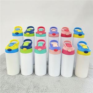 Botella Deportiva Recta para Niños de 12 oz con el Mismo Diámetro en la Parte Superior e Inferior para Impresión por Sublimación e Impresión por Transferencia de Calor - Product Image 3