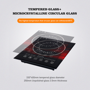 Cocina de inducción eléctrica de control táctil de vidrio templado de 1500W a bajo precio del fabricante para uso doméstico Función Hotpot - Product Image 4