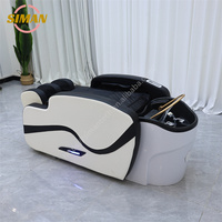 Siman Offre Spéciale Lit de Massage Corporel Durable Électrique Intelligent en Cuir PU de Luxe avec Éponge Haute Densité et Cadre en Fibre de Verre pour Salon