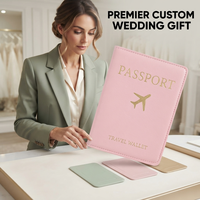 Portefeuille en céramique pour passeport et organiseur de documents avec étiquette de bagage pour la vente au détail, les articles promotionnels et les programmes cadeaux