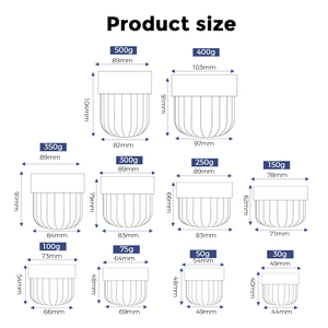JXPACK Vente en gros de pots cosmétiques en plastique à large ouverture, bleus, blancs, transparents, avec couvercles, 100 ml, boîtes en PP - Product Image 5