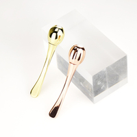 Cuillère à spatule cosmétique OEM Crème pour le visage en métal Petite cuillère à spatule mini shilajit en acier inoxydable