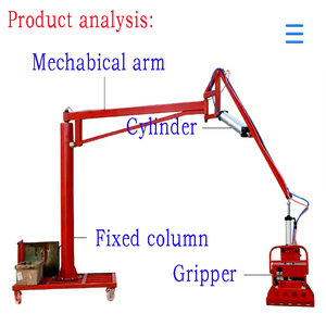 Pinza Meccanica Pneumatica Grad 150kg, Braccio Robotico Assistito Pneumaticamente, Macchina Multiuso Mobile e Versatile - Product Image 3