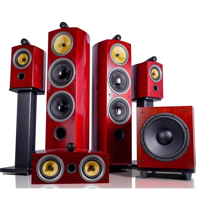 MP-1800 Tower + Bookshelf (without Stand) + Center + Woofer Wooden Case Passive None-Battery Lossless HiFi Speaker