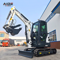 Mini-excavatrice sur chenilles à livraison gratuite, 3 tonnes, 4 tonnes, avec moteur, pompe, pour travaux de construction, à vendre, pelle