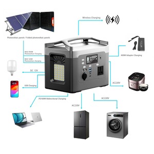 <b>Solar</b> Portable 600W <b>Generator</b> With MPPT Controller Power Station System Energy Storage Charging HX-600A Power Station Portable S - Product Image 4