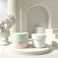 Pot en PP avec couvercle 30g/50g/100g pour crème et lotion, emballage cylindrique pour crème contour des yeux, du fabricant de contenants cosmétiques