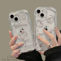 Coque de téléphone en silicone simple, nouveau design, coque de téléphone pour fille, pour iPhone 16 15 17 Pro max, anti-chute, protection transparente
