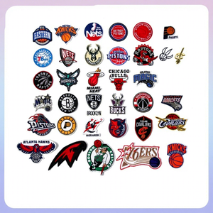 Parches y Emblemas Bordados con Logotipo de Equipo de Baloncesto para <span class=keywords><strong>Ropa</strong></span>, Zapatos y Gorras - Modelo E1 Sin Material - Product Image 2