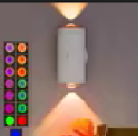 Lampe murale LED RGB à détection humaine rechargeable magnétique en ABS, éclairage d'ambiance moderne