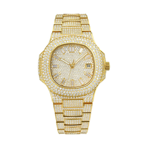 Reloj de Lujo para Hombre, Moderno, con Cristales de Moissanita VVS, Caja Cuadrada Mecánica, Estilo Hip Hop, 40mm - Product Image 6