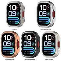Coque PC ultra-fine avec découpe électroplaquée pour Redmi Watch 6 Lite, protection légère et résistante aux chocs, demi-couverture