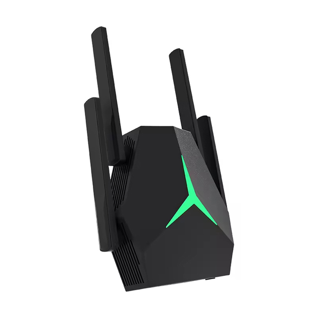 1200Mbps WiFi Range Extender, USB Dual Band 5GHz/2.4GHz WiFi Repeater 3 Modes & 2 Ethernet Ports Internet Signal Booster Home