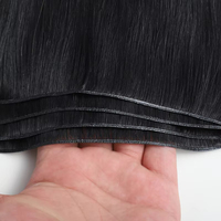 Extensions de cheveux Genius Weft Double Drawn en cheveux Remy vietnamiens, lisses et soyeux, fournisseur Alibaba de premier plan