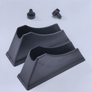 Chair Leg Pad 2030 <b>Square</b> Tube Black Plastic Non Slip Anti <b>Scratch</b> Furniture Accessory - Product Image 3