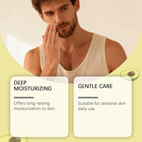 Beurre corporel pour homme East Moon, nourrissant, hydratant, à la glycérine, parfum longue durée, senteur de Cologne, lotion corporelle pour tous types de peau