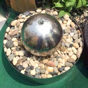 Edelstahl Silber kugel Wasserspiel für Garten dekoration Landschaft - Product Image 5