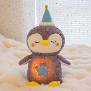 Ours en peluche respirant de 28 cm, jouet apaisant pour le sommeil, avec <span class=keywords><strong>chanson</strong></span> de berceuse, compagnon en peluche pour enfant - Product Image 2