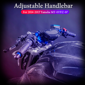 XXUN, Clip ajustable para motocicleta, manillar, manillar, Kit deportivo inferior, abrazadera para Yamaha <span class=keywords><strong>MT07</strong></span> 2014-2016 - Product Image 3