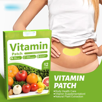 Patch transdermique de vitamine B12 à base de plantes, soin énergisant naturel pour le bien-être corporel K000074
