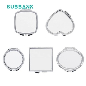 Subbank Custom Pocket Compact Makeup Sublimation Mirror Small Foldable Portable Double Sided Promotional Cosmetic Mirror
