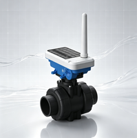 Vanne intelligente 4G/LoRa/Wi-Fi avec commande manuelle, vanne d'eau électrique prête pour l'énergie solaire avec batterie remplaçable pour l'irrigation agricole