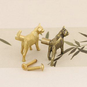 Cute Cat Brass <strong>Door</strong> Handle, European &amp; American Style, Metal Decorative Pull for Cabinets - Product Image 3