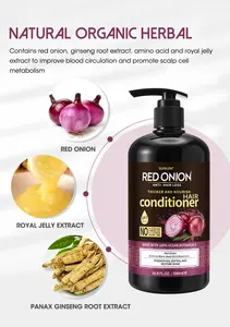 OCCA Conjunto de shampoo e condicionador anti-queda de cabelo de marca própria fortalece o crescimento do cabelo com cebola vermelha