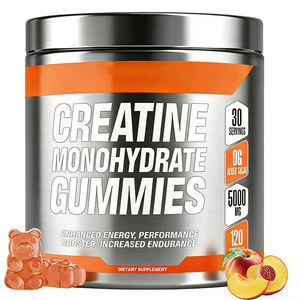 Gommes de créatine monohydrate noires élégantes à haute teneur en protéines pour les passionnés de fitness adultes - Product Image 1