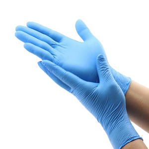 Guantes DE TRABAJO recubiertos de nitrilo Guantes azules de nitrilo Guantes de nitrilo - Product Image 3