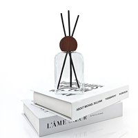 Diffuseur de parfum pour la maison, flacon en verre plat avec bouchon à vis, personnalisable, impression sérigraphique, prix d'usine