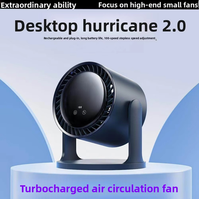 Desktop High Speed Fan Portable Ultra Quiet With Touch Control LED Display Stepless Speed Adjustable Angle OEM ODM Wholesale