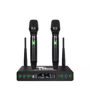 Sistema de Karaoke con micrófono de metal dual <span class=keywords><strong>antana</strong></span>, inalámbrico, bietrun, portátil - Product Image 1